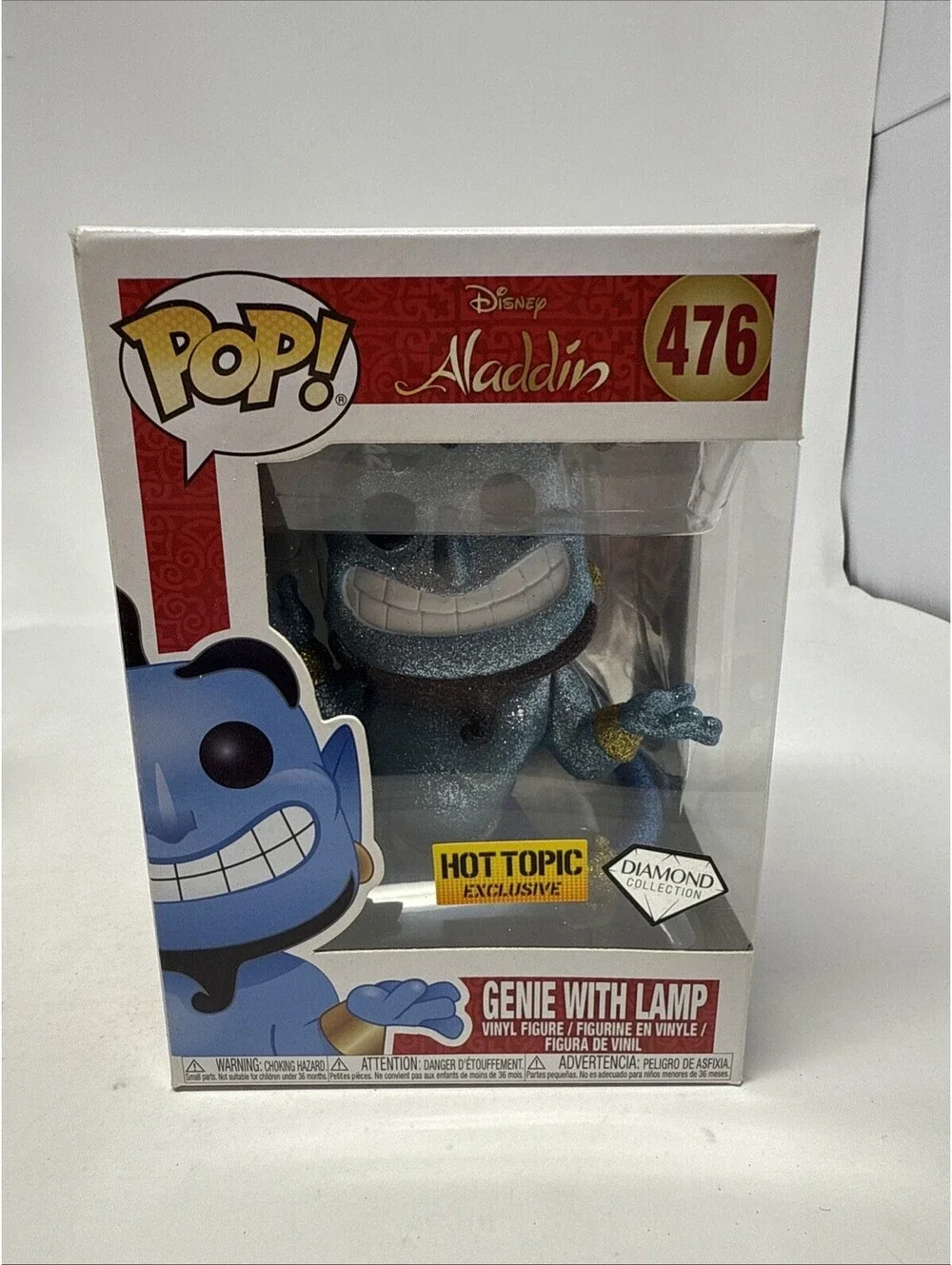 Funko Pop! #476 Genie with Lamp – Diamond Collection – Hot Topic Exclusive